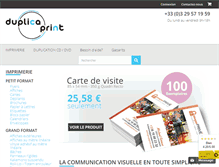 Tablet Screenshot of duplicaprint.com